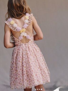 Mini Boden Flutter Strap Back Dress